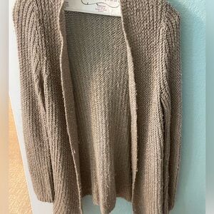 Chico’s casual tan cardigan